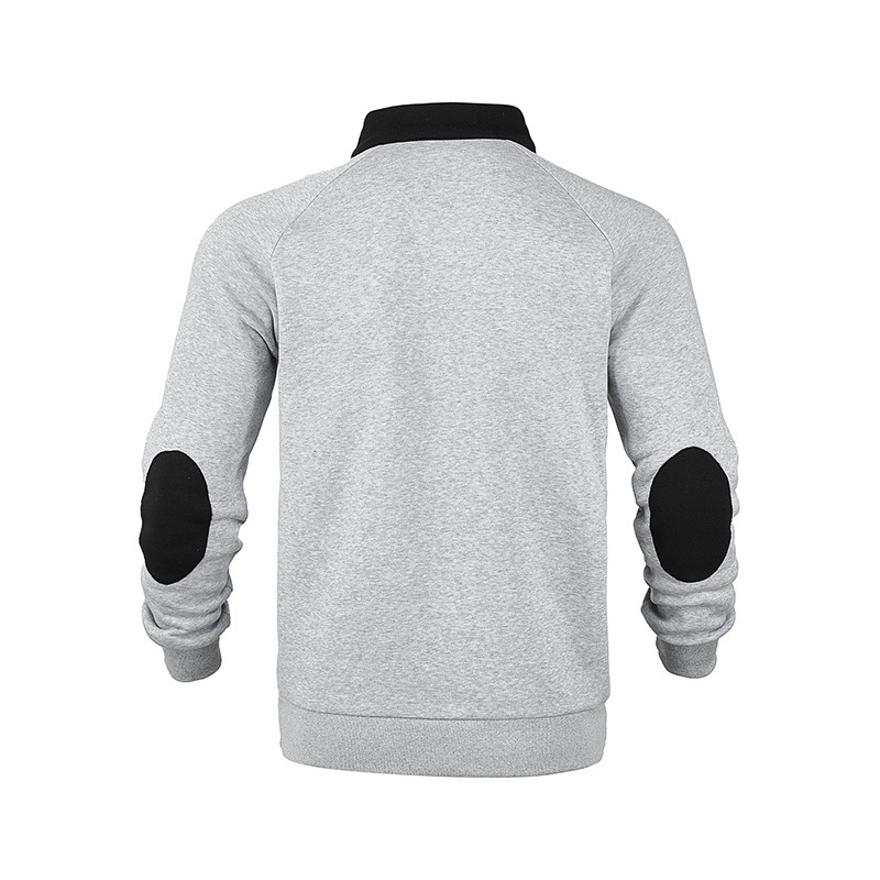 Men's Half Zip Sweatshirt With Stand Collar For Autumn And Winter_voghion.com