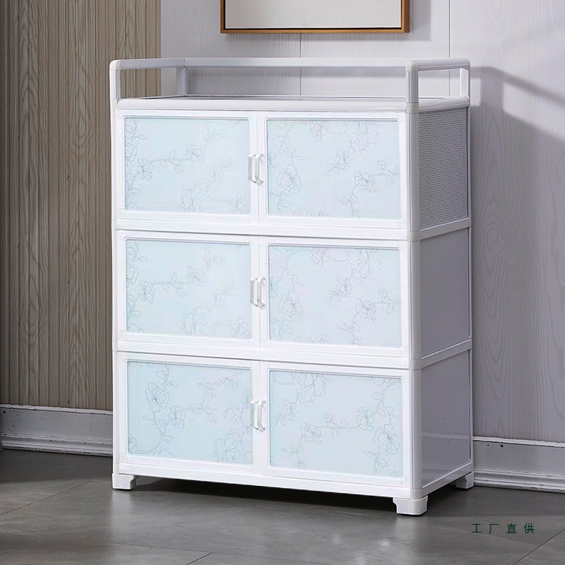 铝合金柜子厨房橱柜碗柜家用置物柜储物柜收纳柜茶水柜简易餐边柜