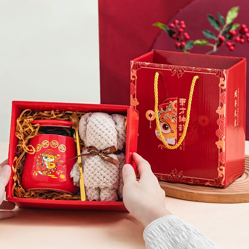 Creative ceramic tea cup, festive gift box, coffee set, Birthday gift