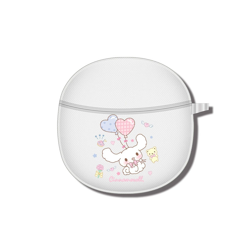 Compatible wireless headphones, transparent creative cartoon protective case, bluetooth