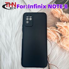 适用于Infinix NOTE 8 手机壳TPU全磨砂皮套彩绘素材黑色保护套