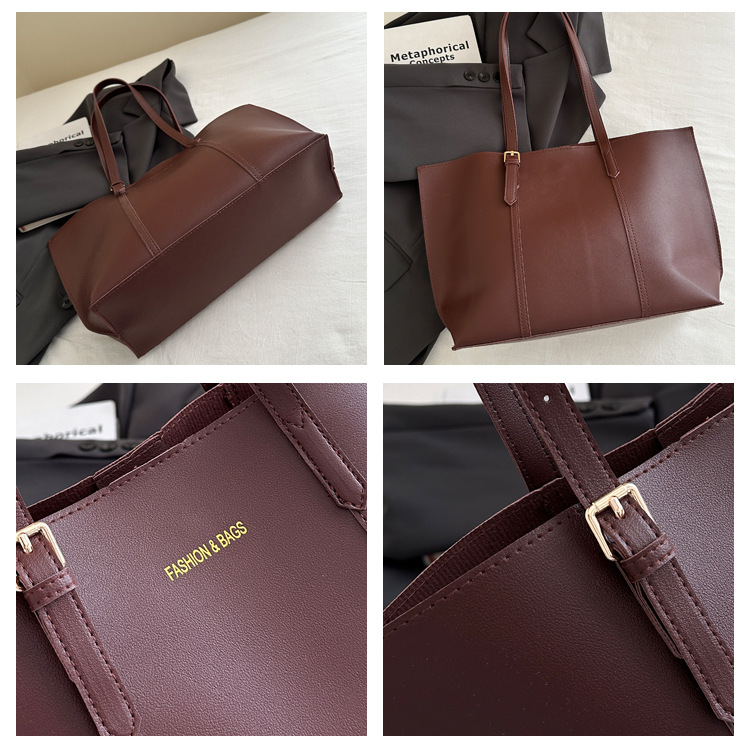 Wholesale of retro, simple and elegant tote bags from the manufacturer. New stylish, large-capacity single-shoulder bags for commuting and casual use undefined