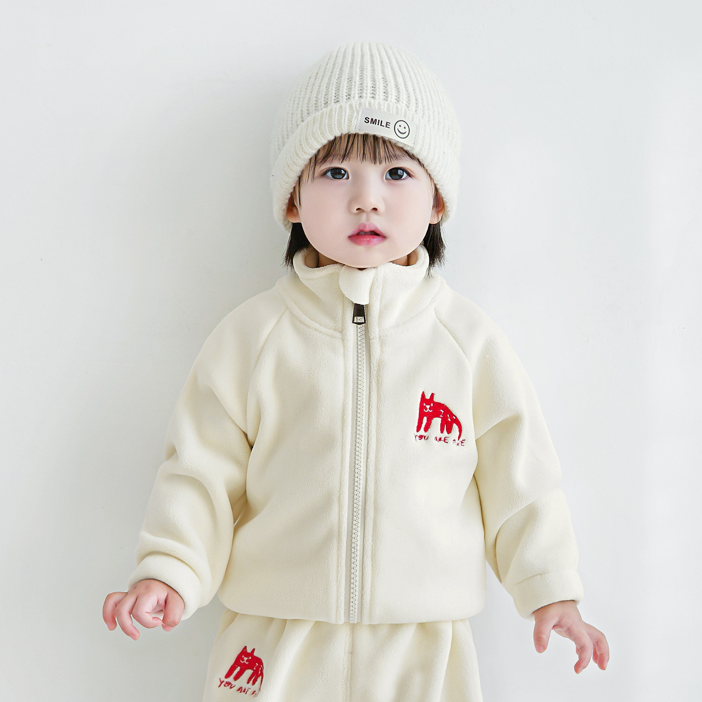 Primavera, otoño, invierno, abrigo para niños de un año, terciopelo grueso, ropa de invierno de cuello alto para niños y niñas, chaqueta de bebé. image 10
