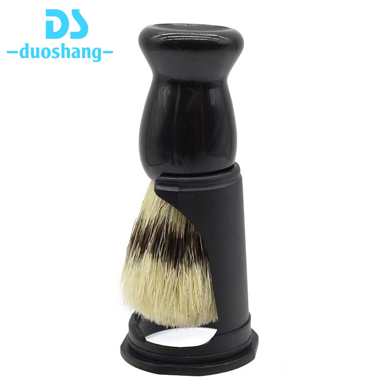 Men's Beard Brush Set Two-Piece Beard Brush Holder Beauty Tool Portable Praise Special Beard Brush Base