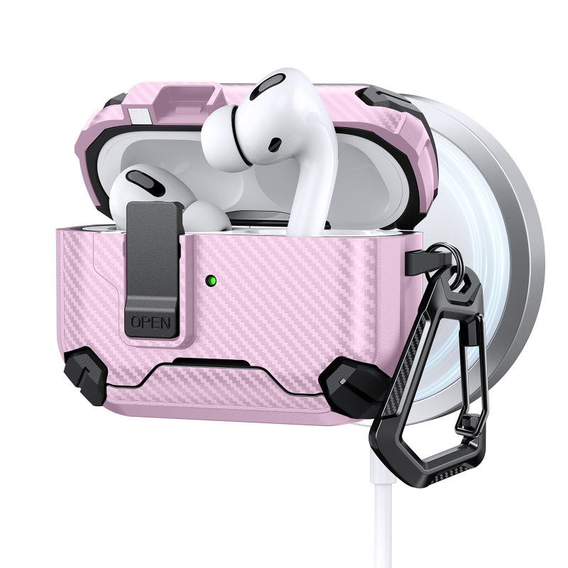 新型AirPods Pro 3保護ケース Apple AirPods 第4世代保護シェル 携帯電話スタンド 弾き出し式イヤホンケース|undefined