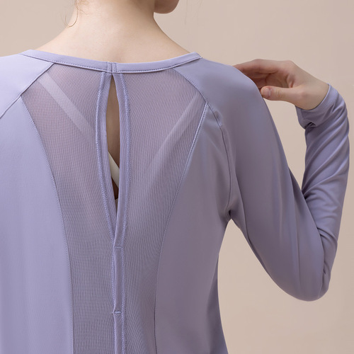 New autumn and winter large size loose quick-drying top long-sleeved women's slimming sports running fitness yoga blouse