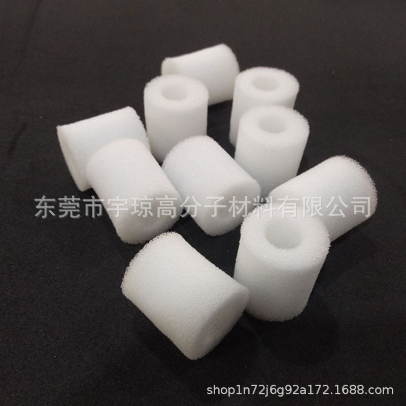 机箱机柜防堵过滤棉 白色防尘透气空心海绵管去尘除臭网状爆破棉