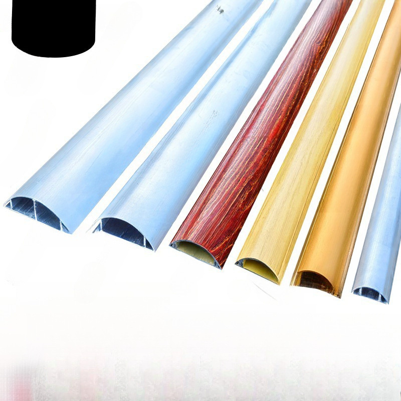 线不锈钢走地线贴压线简约铝合金地板电脑大号金属排插线地面