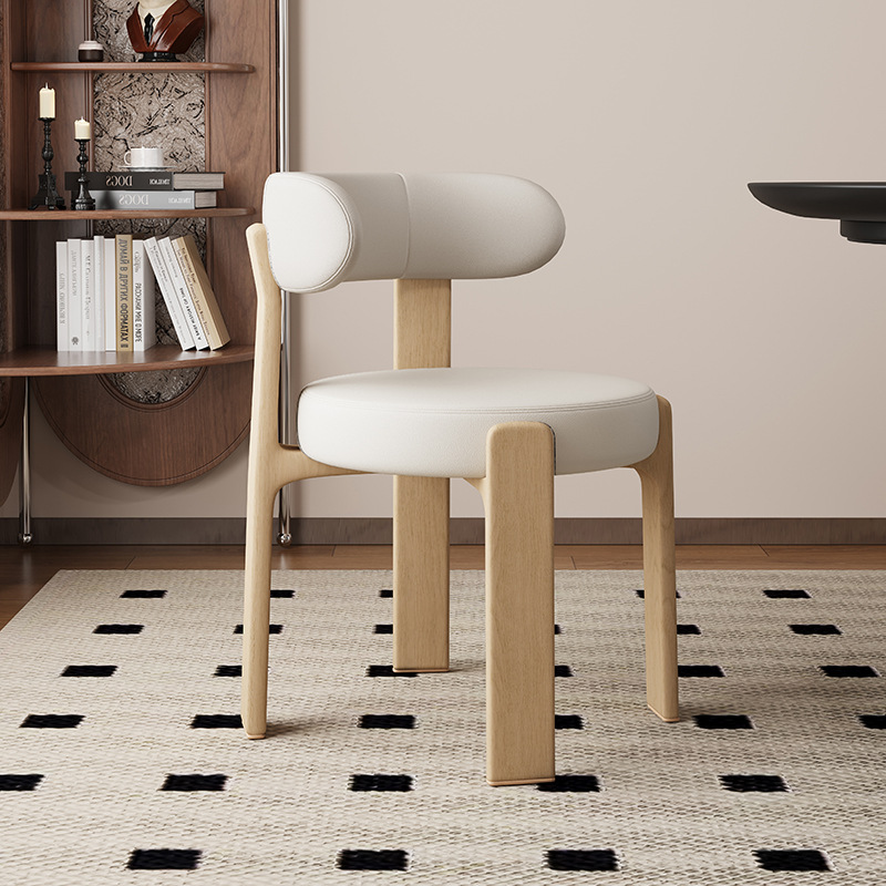 Sillas de comedor de madera sólida retrógrada francesa sillas de comedor de estilo medieval sillas de diseño de alta calidad sillas de respaldo nórdicas