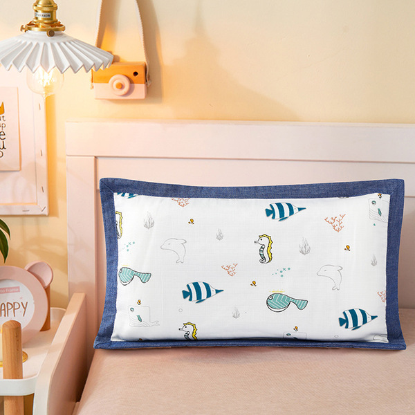 Cotton gauze pillowcase for baby