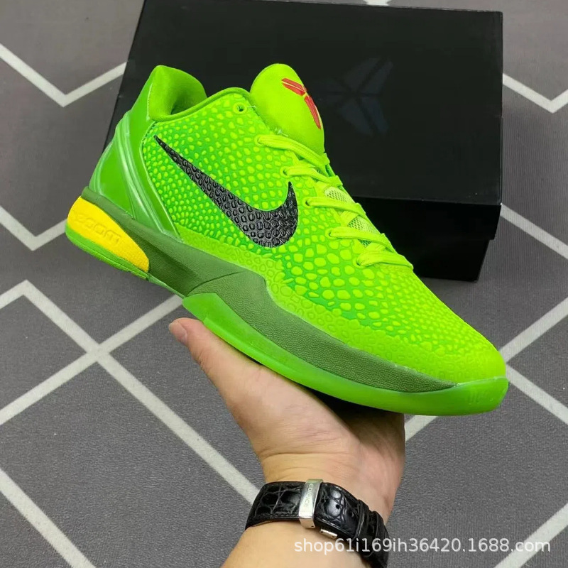 Kobe Bryant 6Th Generation Basketball Shoes, Low-Top Sneakers, Original Company-Level Cross-Border Men's and Women's Sports Shoes, Shock-Absorbing Couple Models