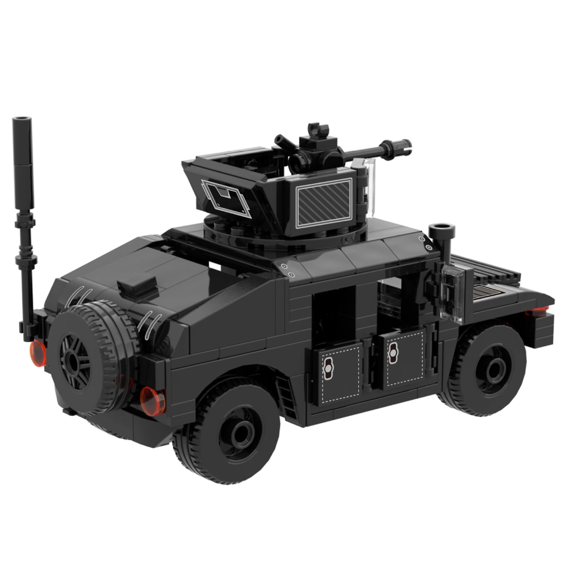Black Special Police Armored Vehicle 4
