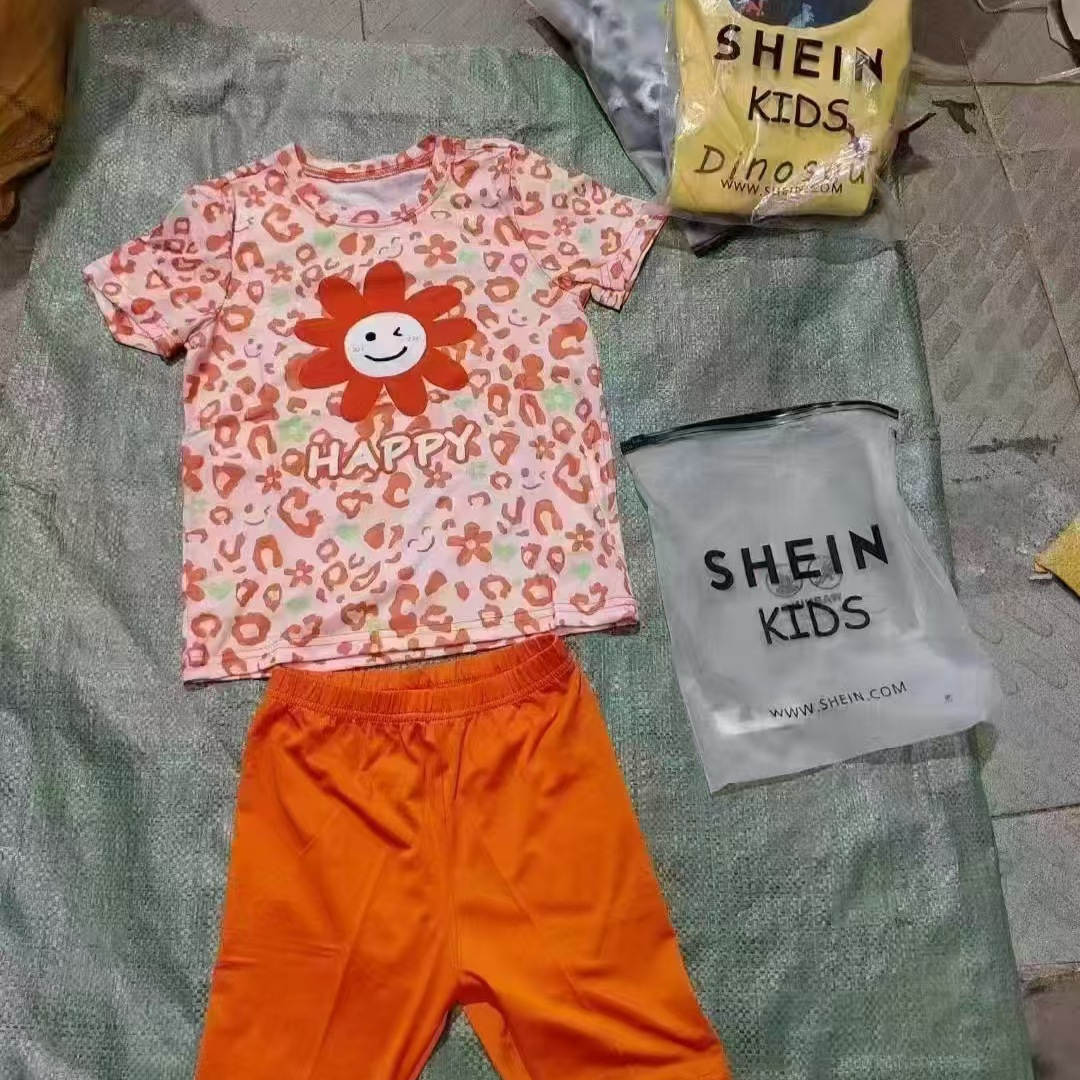 Shein children's mixed-gender trendy two-piece suit set, popular in cross-border trade.