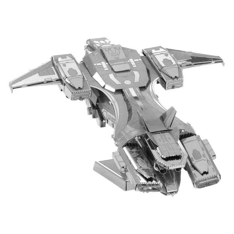 Estatua mágica de acero al por mayor rueda de luz HALO simple metal DIY modelo de montaje 3D mini Nano tridimensional rompecabezas hecho a mano