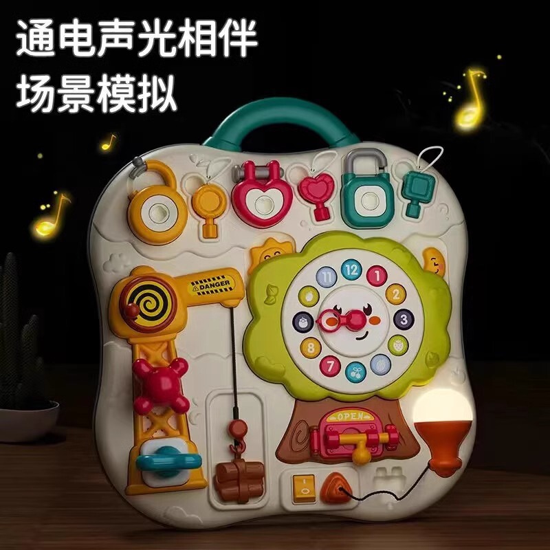 Guyu 啓蒙おもちゃエンジニアリングビジーボードモンテッソーリ教育幼児早期教育おもちゃ赤ちゃんの生活常識|undefined