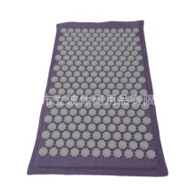 亚麻布新款花钉针毯椰丝填充刺毯针灸针刺垫needle mat