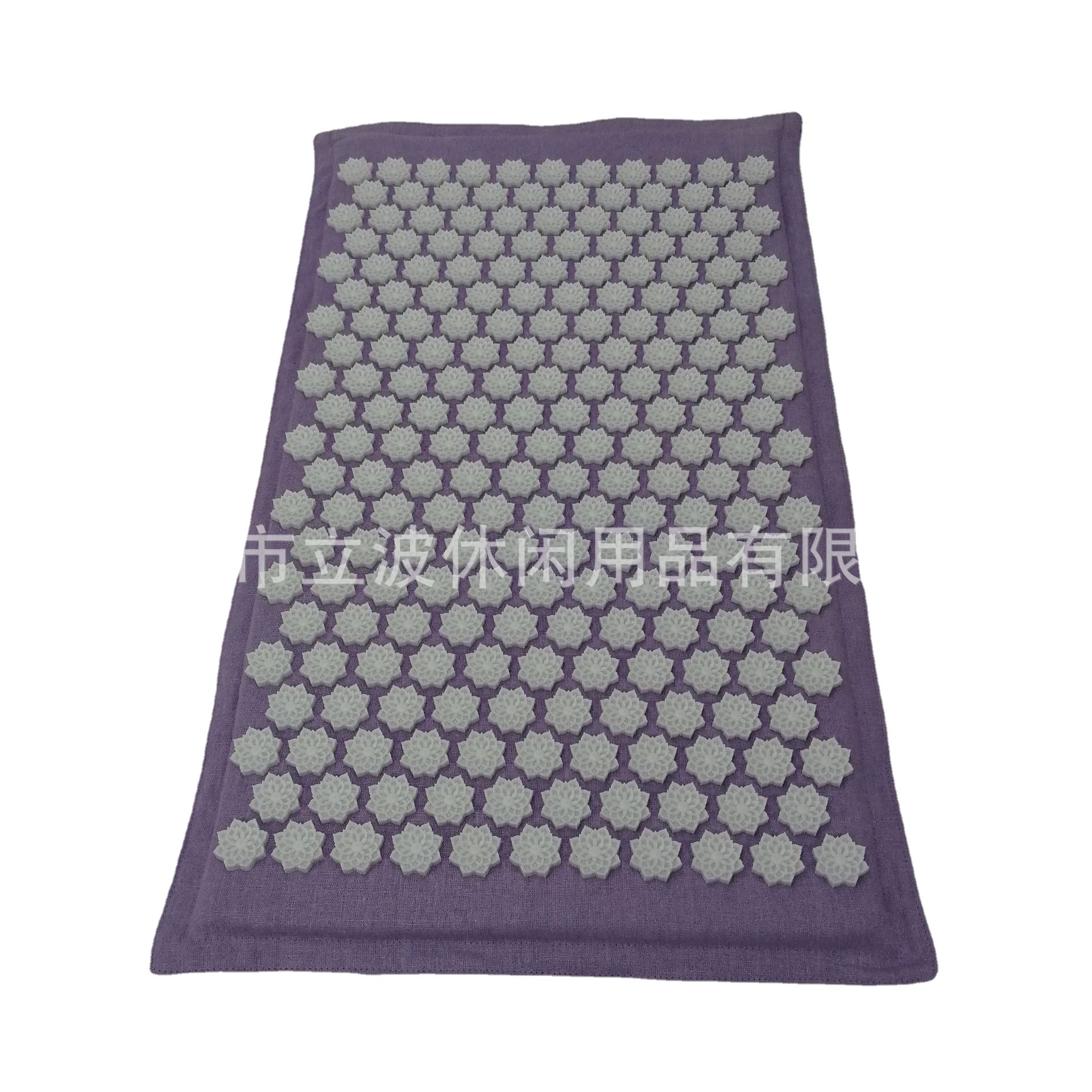 亚麻布新款花钉针毯椰丝填充刺毯针灸针刺垫needle mat