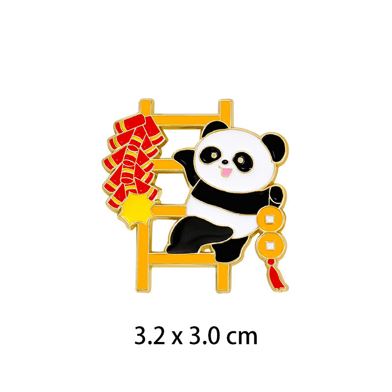 Panda setting off firecrackers