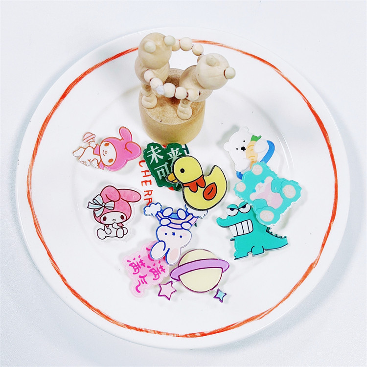 日韓少女ソフト萌えかわいいアニメアクリルブローチ卸売り児童バッジ小プレゼント勲章バッグアクセサリー|undefined