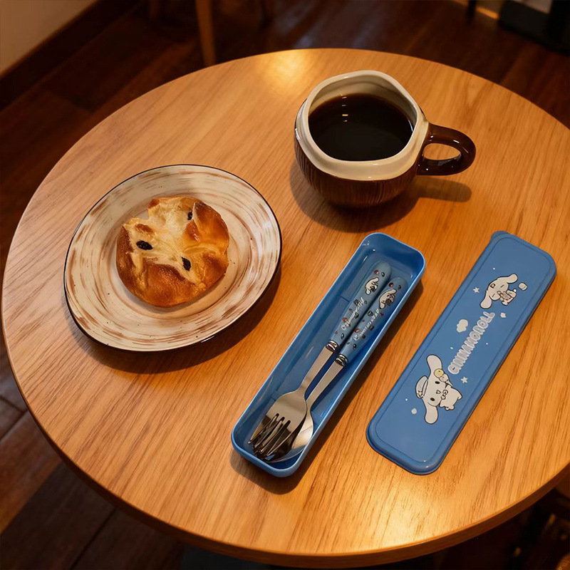 포크와 스푼 3종 세트 + 신형 프린트 박스 시나몬독