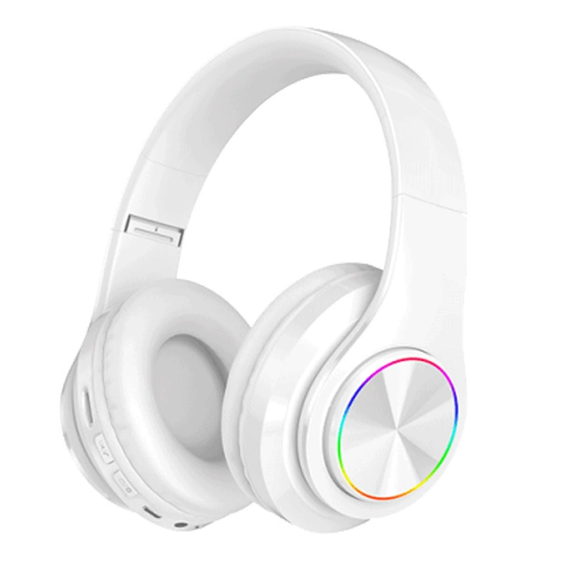 Wireless Bluetooth Headset B39, Foldable Over-Ear with RGB Lighting, Long Standby