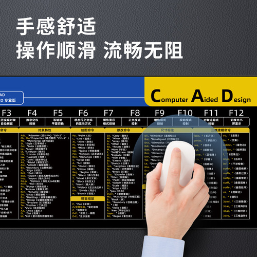 Extra large mouse pad desk pad shortcut keys thickened edge keyboard pad Xiaohongshu same style grass mouse pad