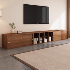 テレビキャビネット、リビングルーム、家庭用、中世スタイル、2025年新モデル、収納と保管を統合したモジュール式、自由に組み合わせ可能なフロアキャビネット