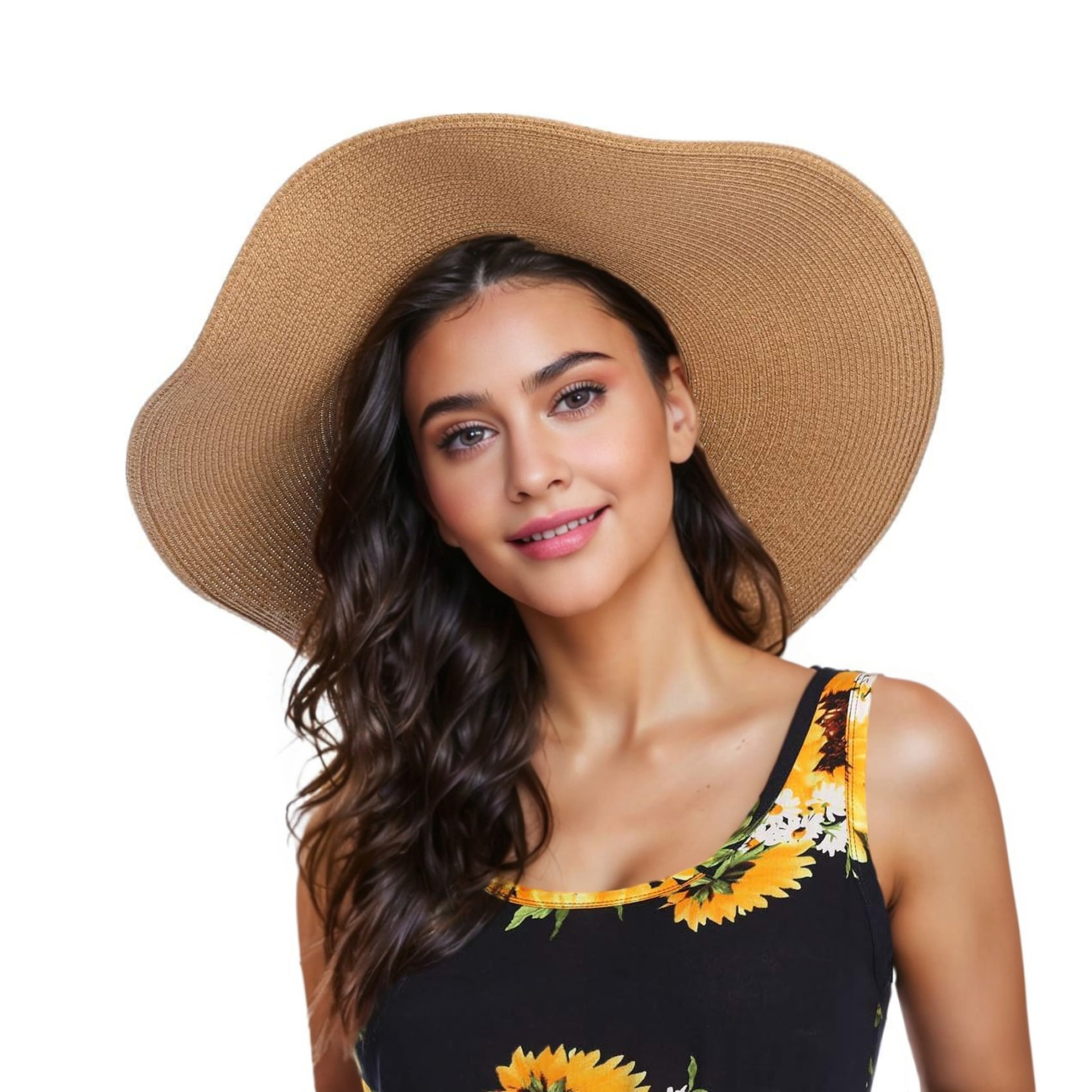 Mujeres Estilo Vintage Hawaiano Tropical Nudo De Lazo Grandes Aleros Sombrero De Copa display picture 2