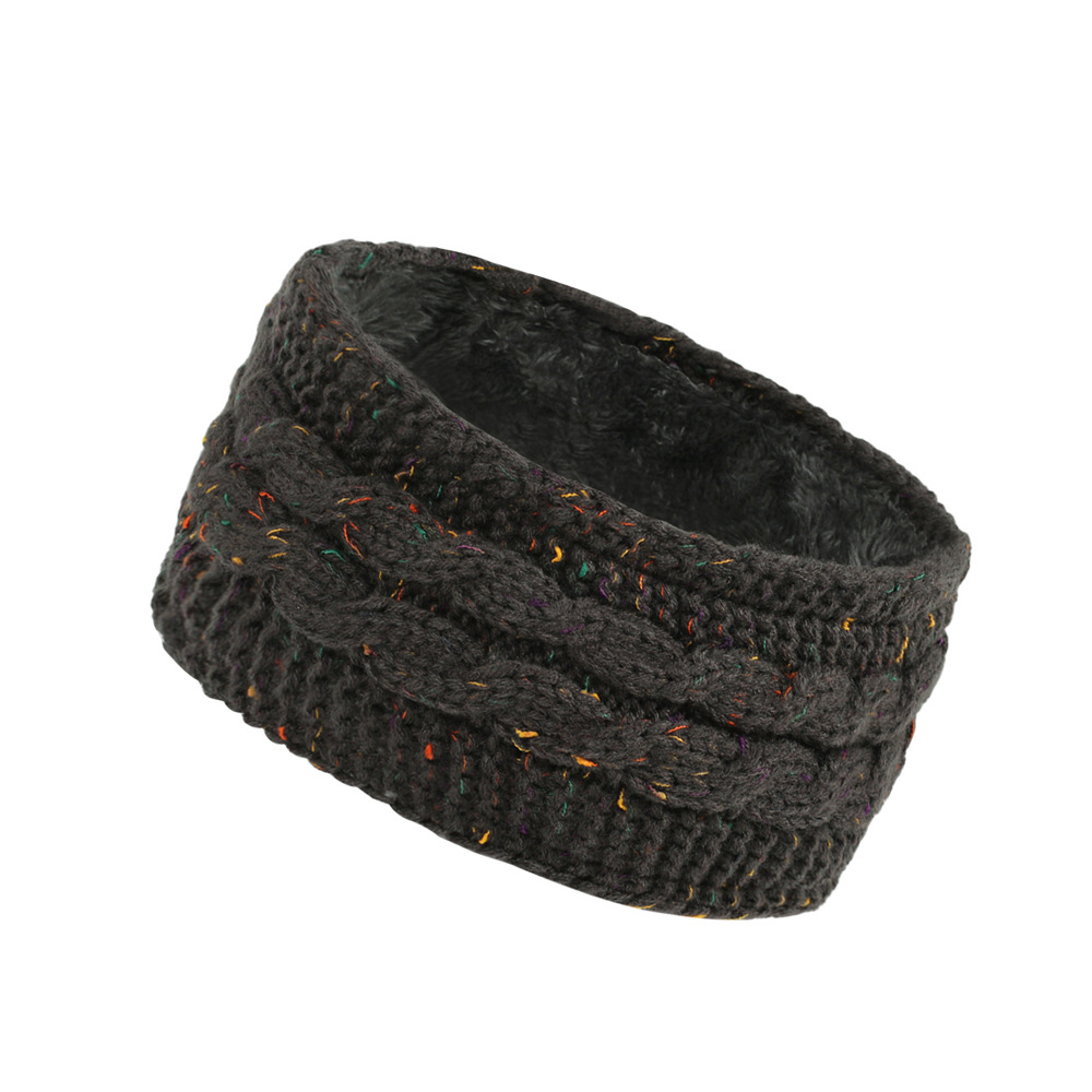Gebreide haarband winter warm wol oorwarmer voor dames_voghion.com