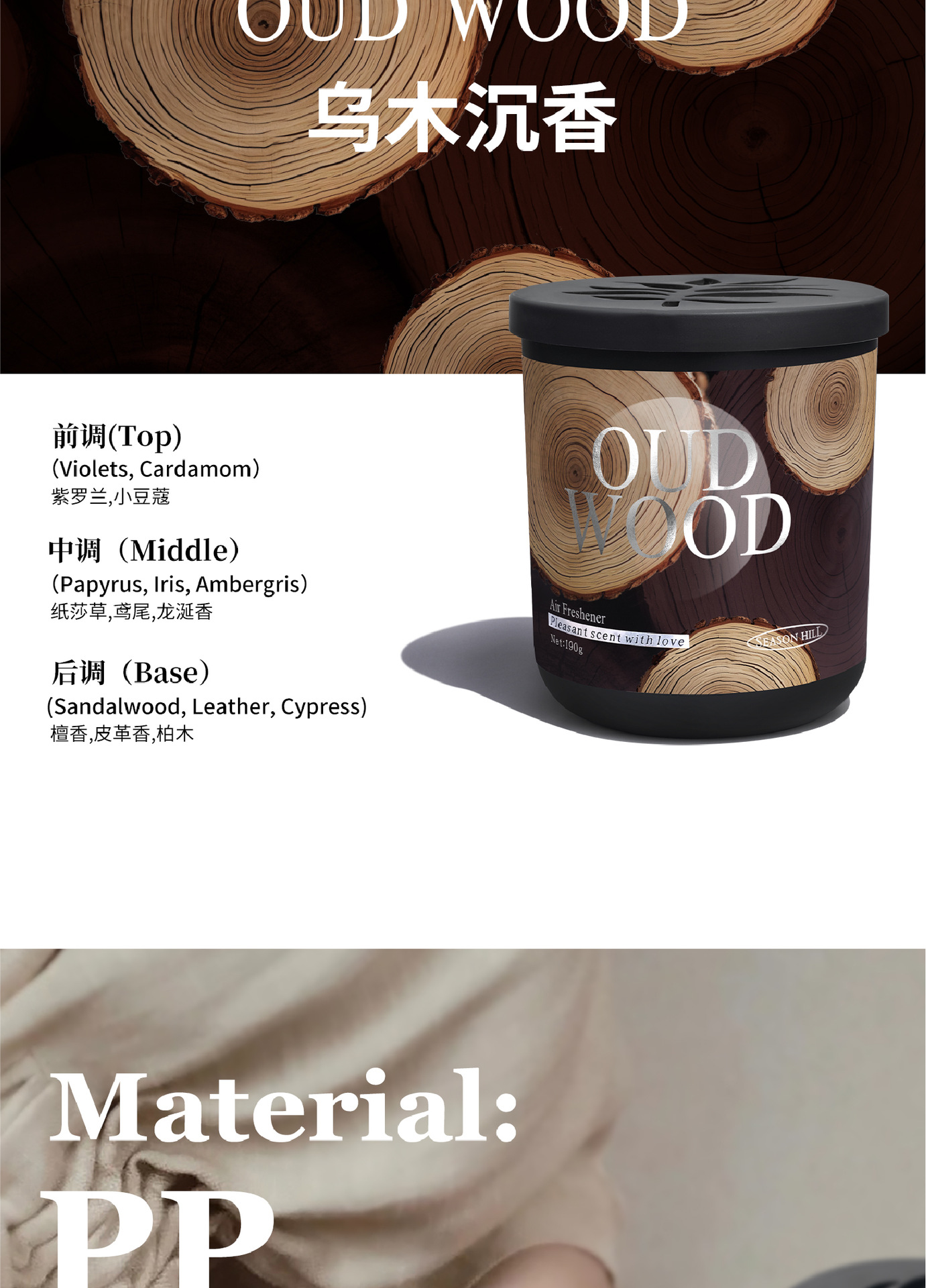 Cross-Border Trade New Car Air Freshener Paste for Men, Decorative Car Fragrance Cup Holder Perfume Ornament, In-Car Fragrance Factory
