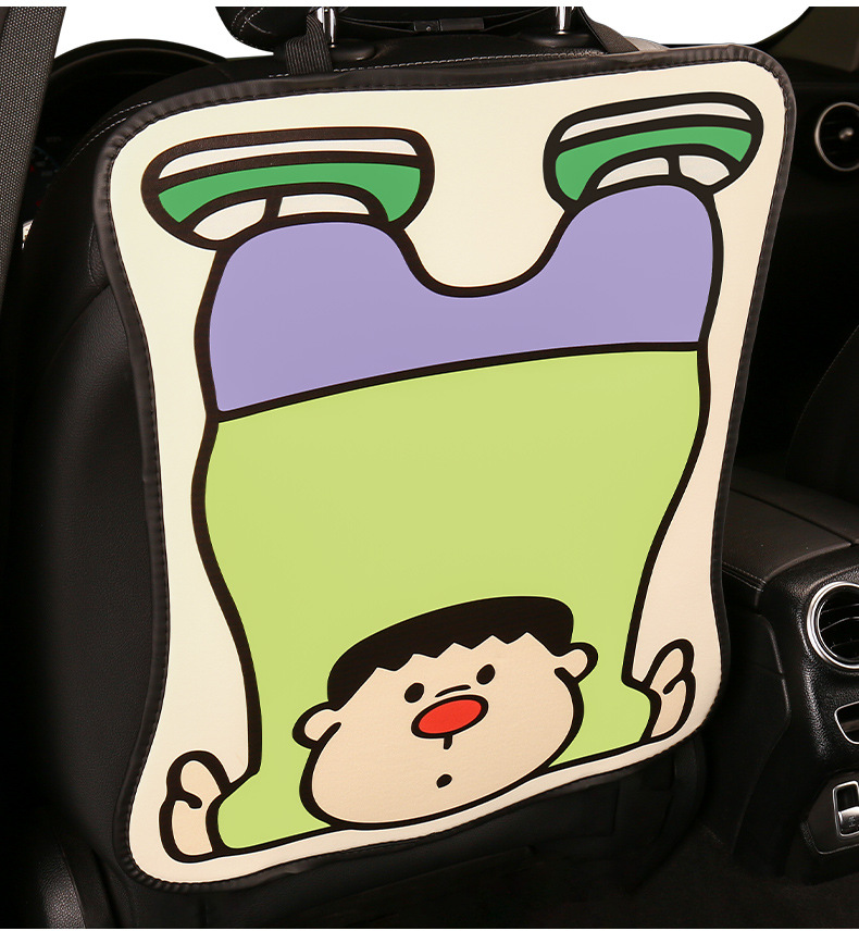 Cute Cartoon Car Seat Back Anti-Kick Pad Universal