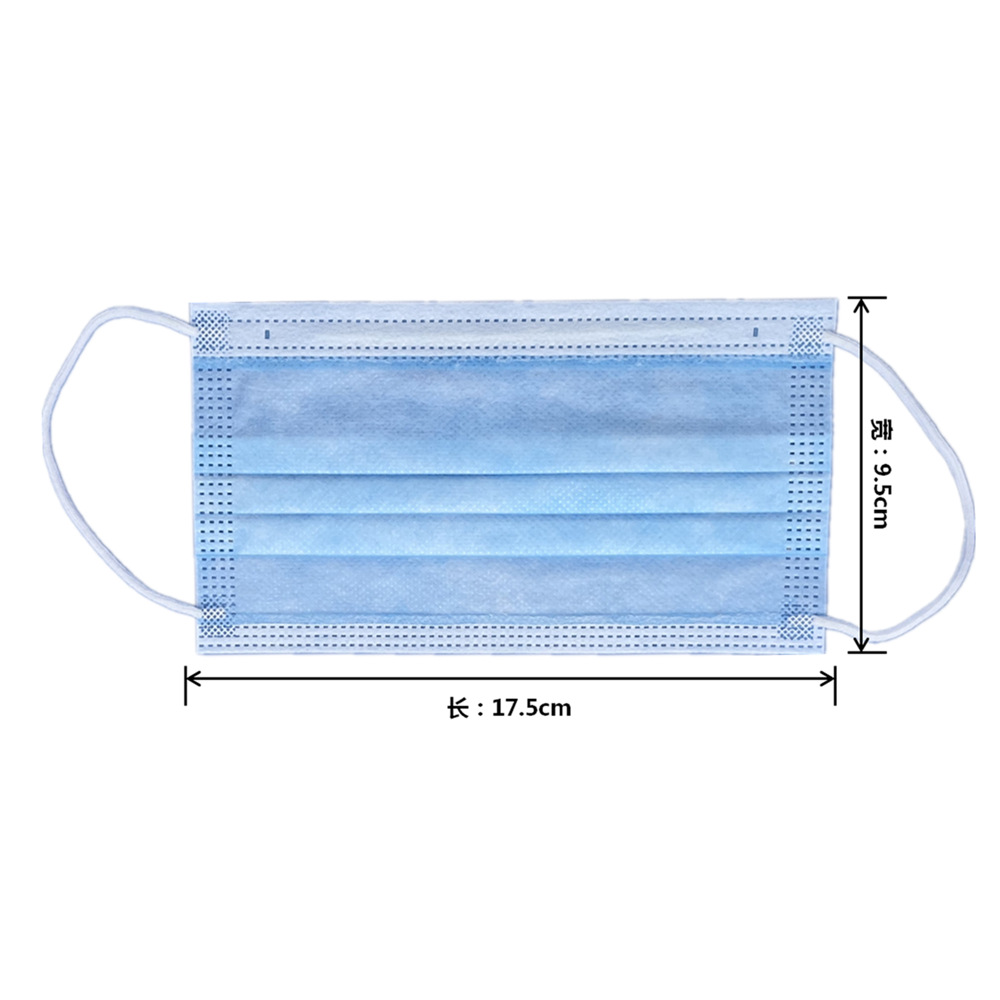 志兴一次性三层口罩舒适加厚防护不勒耳透气亲肤单片包装防尘便携