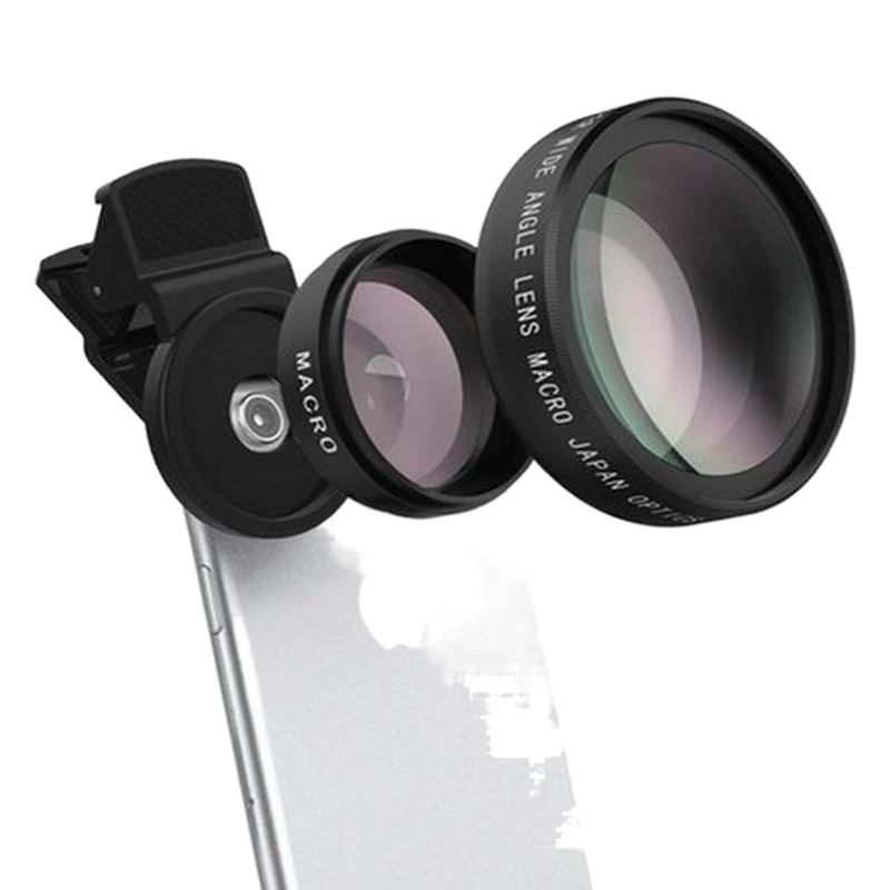 Оптовая продажа от производителя: ультраширокоугольный макрообъектив 0.45x, универсальный для мобильных телефонов и внешних камер DSLR, для создания спецэффектов (для трансграничной торговли)