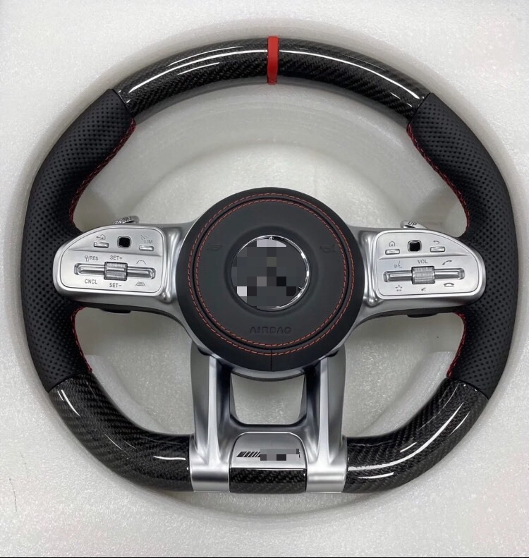 Suitable for Mercedes-Benz AMG carbon fiber 809 steering wheel assembly modification for glkac260e300ls-class, from old to new model