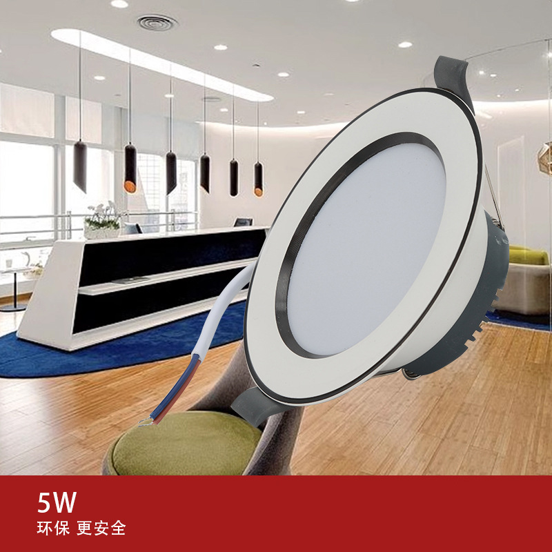 (2개) 튜브 에너지 절약 램프 가구 간단한 LED 3 색 디밍 천장 램프 거실 램프 펜던트 램프 내장 구멍 램프 구멍 램프