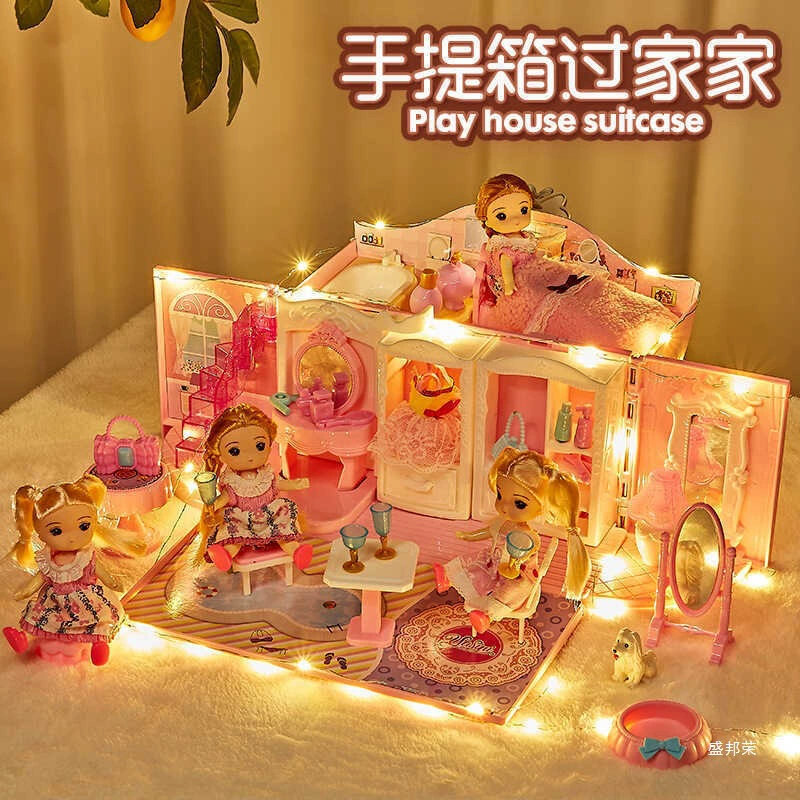 Family toy, castle for bedroom, doll house for princess, set, Birthday gift, 6 years