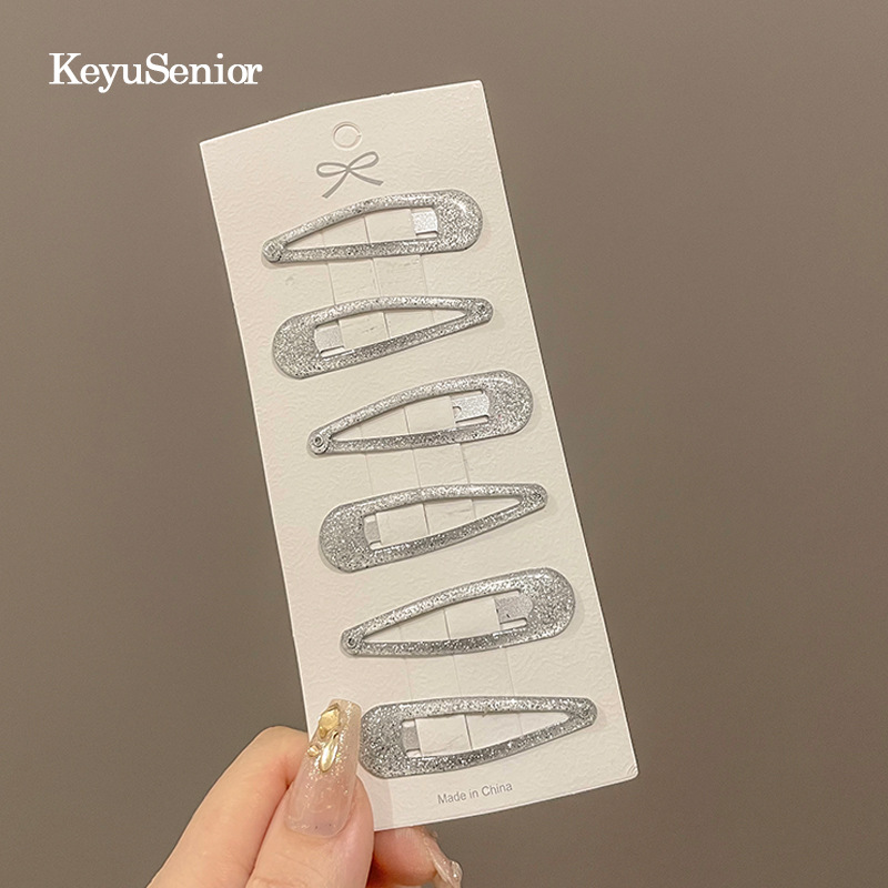 Estrella horquilla accesorios para el cabello para niños flequillo flash lateral pequeño clip bb clip bebé estrella de cinco puntas tocado clip