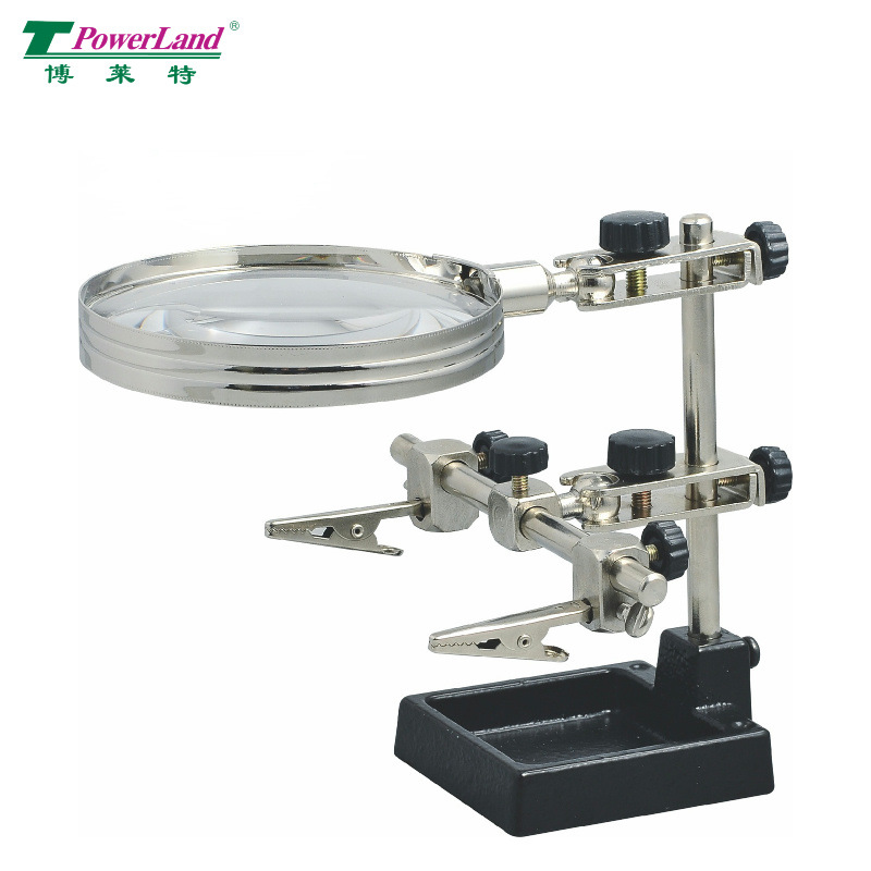 厂家供应FZ1090 辅助式放大镜 三支架放大镜 焊接 电路板维修