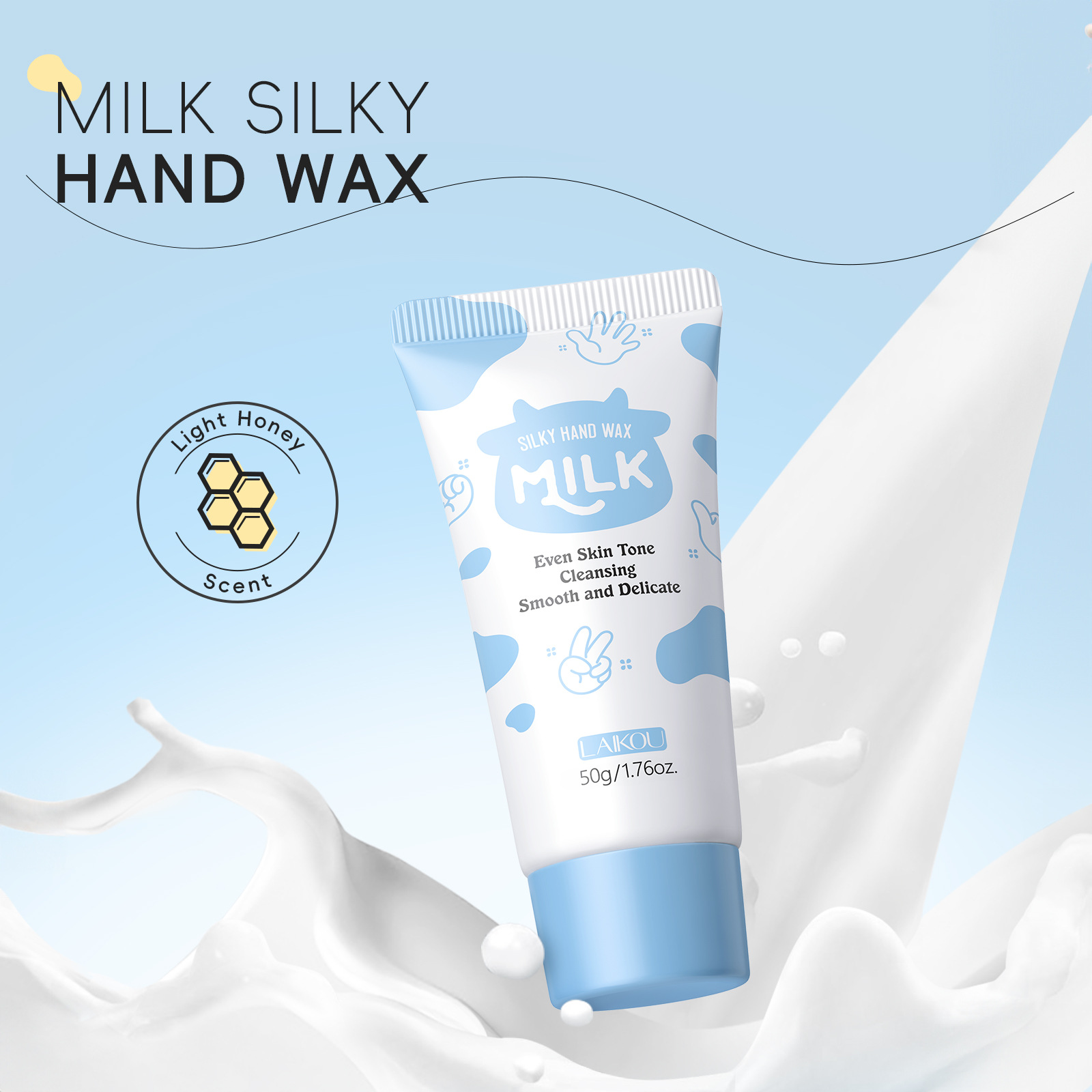 Cross-border LAIKOU Milk Smooth Hand Wax 50g Hydrating and Moisturizing Exfoliating Hand Care Manufacturer in stock Item Picture