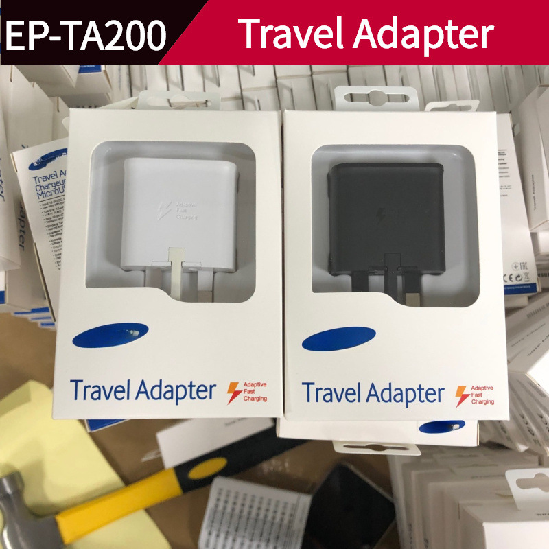 Suitable for Samsung S10/S9/S8 Charger, Uk Standard 9V Fast Charging Ep-Ta200 Original Charging Head Suitable for Samsung S10/S9/S8 Charger, Uk Standard 9V Fast Charging Ep-Ta200 Original Charging Head