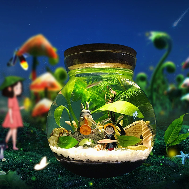 Экологическая бутылка Микро Пейзаж Озеленение аквариума Fish Tank Office Настольная стеклянная экологическая бутылка Fish Tank Микро Пейзаж Пустая бутылка
