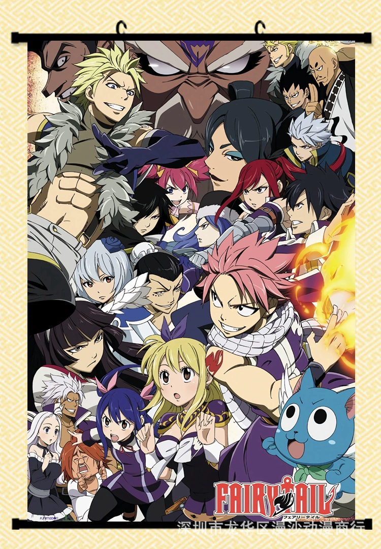 Плакат "Fairy Tail" магия тьмы, выставочный постер, зарубежная торговля