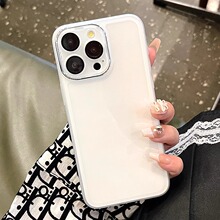 适用苹果17promax手机壳自带镜头膜iPhone14透明新款13防摔保护套