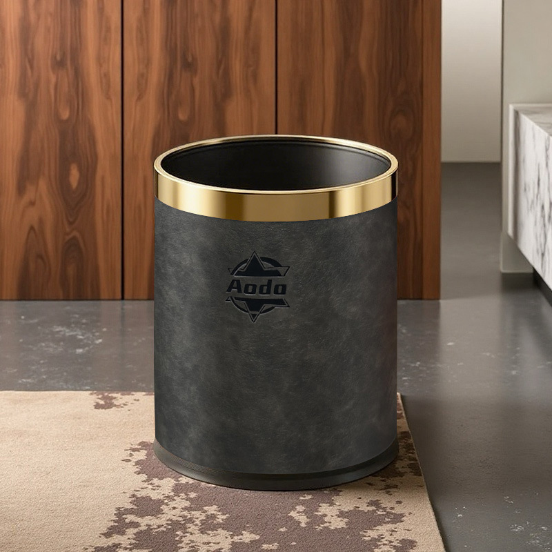 Trash Can for Home Use in Living Room, Luxury Office, Bedroom, Kitchen, Bathroom, Hotel, Commercial Use, Flame-Retardant, Luxury Style Trash Can for Home Use in Living Room, Luxury Office, Bedroom, Kitchen, Bathroom, Hotel, Commercial Use, Flame-Retardant, Luxury Style