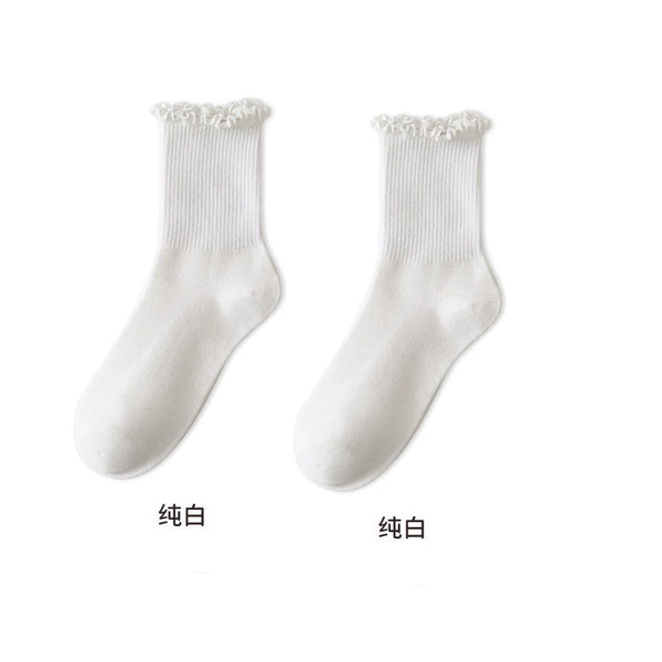 Middle Stockings [White on the fungus] Women's models