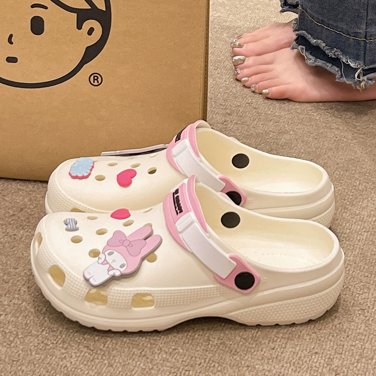 利达妮 Summer shoes, non-slip slide platform, slippers