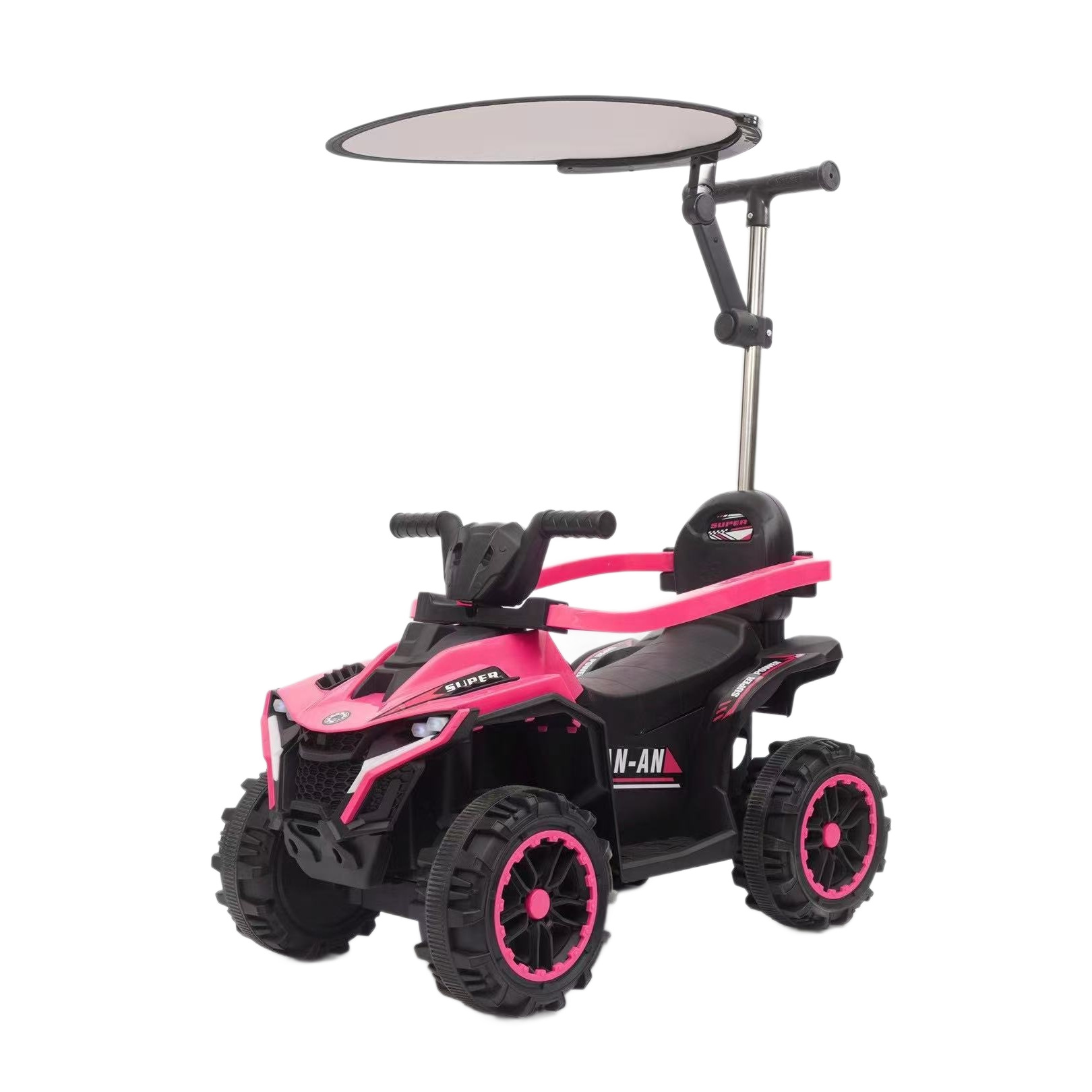 Trolley de niños, patineta infantil empujada con mano, coche de niños con empuje, baranda de protección, exportación de juguetes para niños
