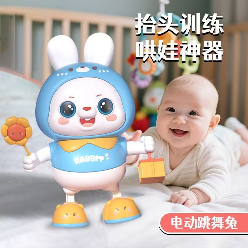 Electric dancing rabbit for baby for training