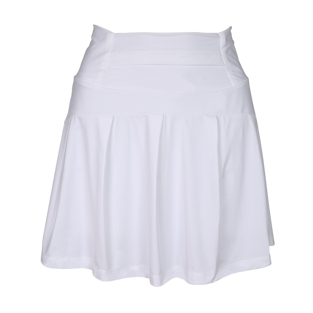 Falda de tenis de nailon estilo Lulu, de alta elasticidad, de seda helada, fina, transpirable, antiexposición, para yoga y deportes, para mujer.