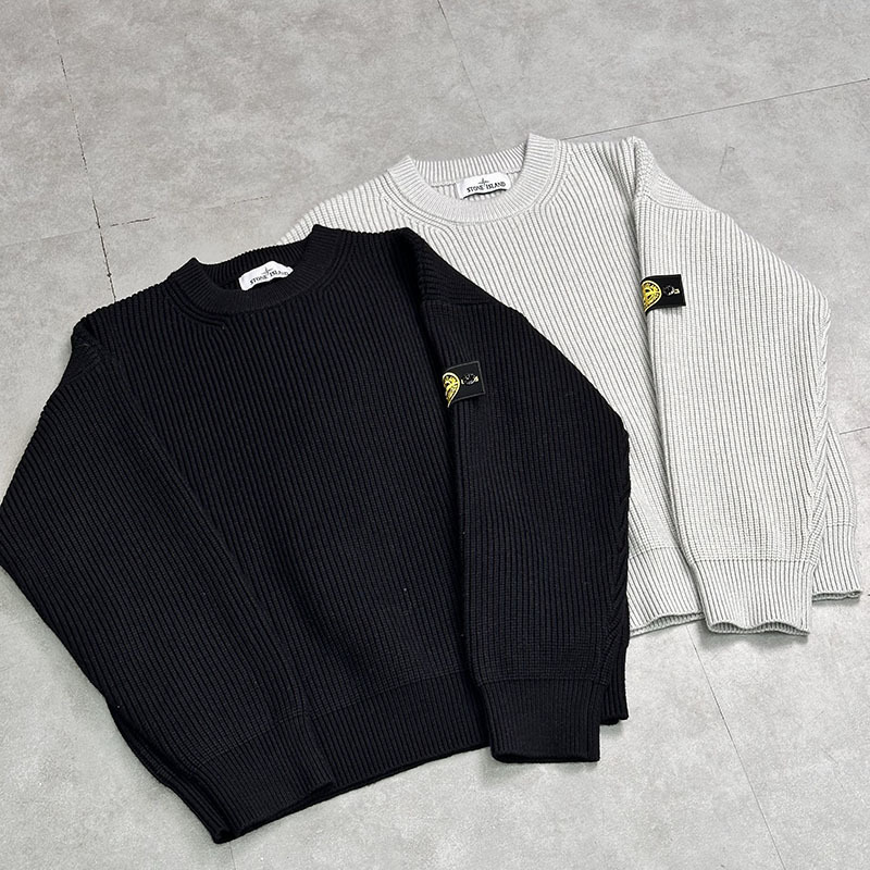 Cross-Border Ston Stone European and American Trendy Brand Basic Compass Armband Round Neck Pullover Knitted Men's and Women's Couple Sweaters